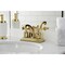 Kingston Brass KB4642ZX 4-Inch Centerset Bathroom Faucet with Retail Pop-Up, Polished Brass KB4642ZX - alternate 3